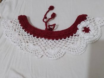 Red & Purple color  Neck design