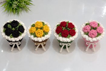 Handmade Crochet Star Keychain