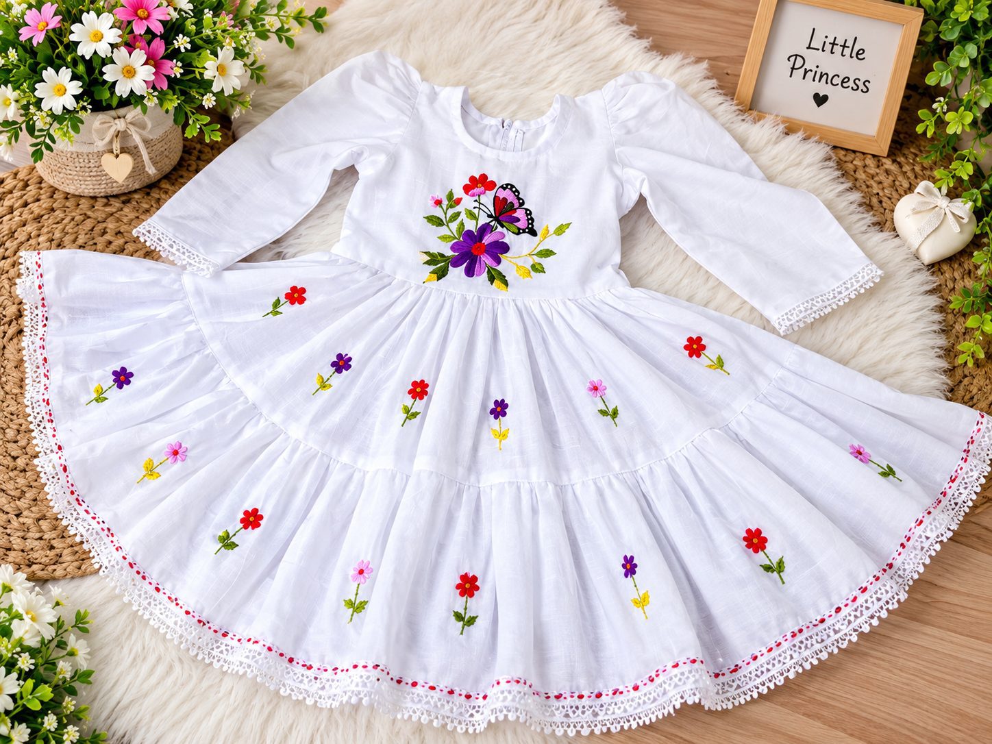 Handmade Baby Dress for Girls - Image 2
